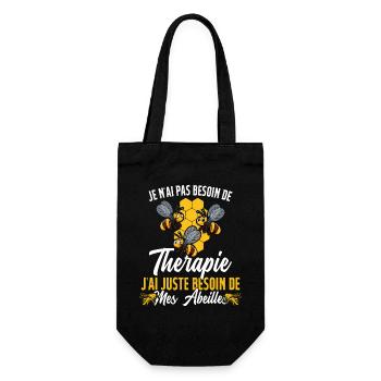 J'ai Juste Besoin D'aller Voir Mes Abeilles Cadeau - Sac à bouteille - noir - Devant