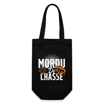 Mordu De Chasse Humour Chasseur Cadeau - Sac à bouteille - noir - Devant