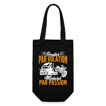 Routier Par Vocation Motard Par Passion Humour - Sac à bouteille - noir - Devant