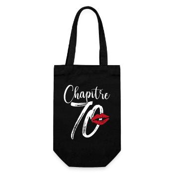 Chapitre 70 Ans Anniversaire Humour Cadeau - Sac à bouteille - noir - Devant