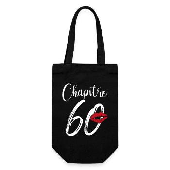 Chapitre 60 Ans Anniversaire Humour Cadeau - Sac à bouteille - noir - Devant