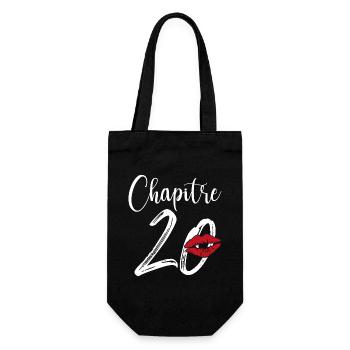Chapitre 20 Ans Anniversaire Humour Cadeau - Sac à bouteille - noir - Devant