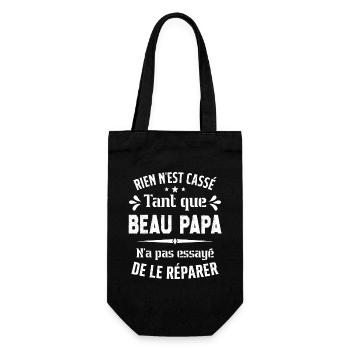 Rien n'est cassé tant que Beau Papa le réparer - Sac à bouteille - noir - Devant