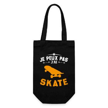 Je Peux Pas J'ai Skate - Sac à bouteille - noir - Devant
