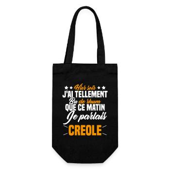 Hier soir j ai tellement bu de rhum - Sac à bouteille - noir - Devant