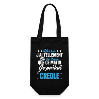 Hier soir j ai tellement bu de rhum - Sac à bouteille - noir - Devant
