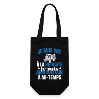 Idée cadeau pour un agriculteur retraité - Sac à bouteille - noir - Devant