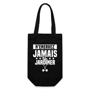 N'enervez Jamais Un Jardinier Jardin - Sac à bouteille - noir - Devant
