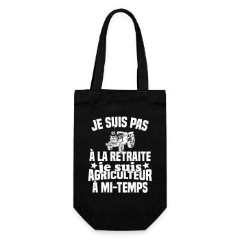 Idée cadeau pour un agriculteur retraité - Sac à bouteille - noir - Devant