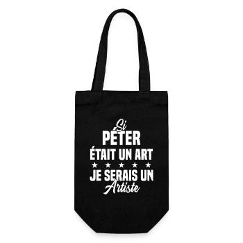 Humour Si péter était un art je serais un artiste - Sac à bouteille - noir - Devant