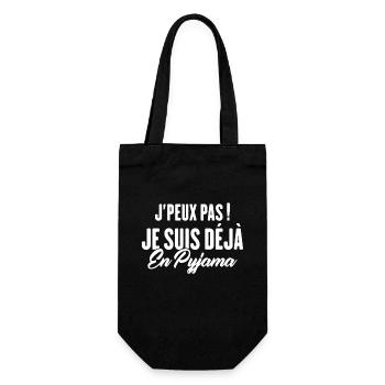 J'peux pas Je suis déjà en Pyjama - Sac à bouteille - noir - Devant