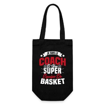 Je Suis Le Coach D'une Super Équipe De Basket - Sac à bouteille - noir - Devant