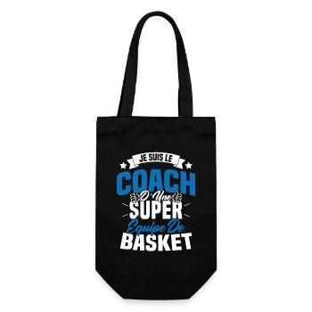 Je Suis Le Coach D'une Super Équipe De Basket - Sac à bouteille - noir - Devant
