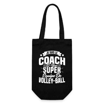 Je Suis Le Coach D'une Super Équipe De Volleyball - Sac à bouteille - noir - Devant