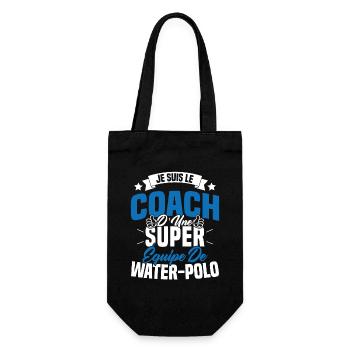 Je Suis Le Coach D une Super Équipe De Water polo - Sac à bouteille - noir - Devant