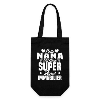 Cette Nana Est Une Super Agent Immobilier - Sac à bouteille - noir - Devant
