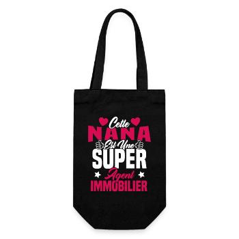 Cette Nana Est Une Super Agent Immobilier - Sac à bouteille - noir - Devant