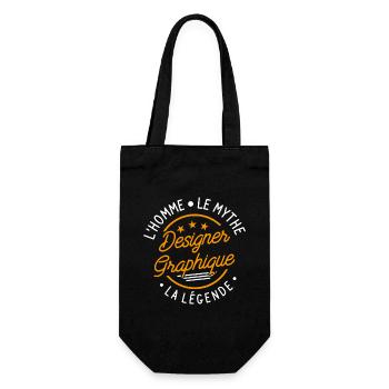 Designer Graphique L'Homme Le Mythe La Légende - Sac à bouteille - noir - Devant
