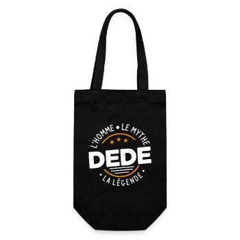Dede l'homme le mythe la légende Cadeau Humour - Sac à bouteille - noir - Devant