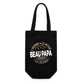 Beau-papa L'homme Le Mythe La Légende Cadeau - Sac à bouteille - noir - Devant
