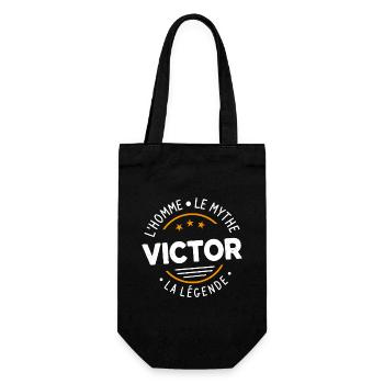 Victor L'Homme Le Mythe La Légende Cadeau Humour - Sac à bouteille - noir - Devant