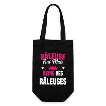 Reine des râleuses - Sac à bouteille - noir - Devant