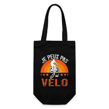 Je Peux Pas J'ai Vélo Cadeau Cycliste - Sac à bouteille - noir - Devant