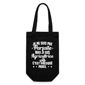 Pas parfaite mais je suis Agricultrice Femme Cool - Sac à bouteille - noir - Devant