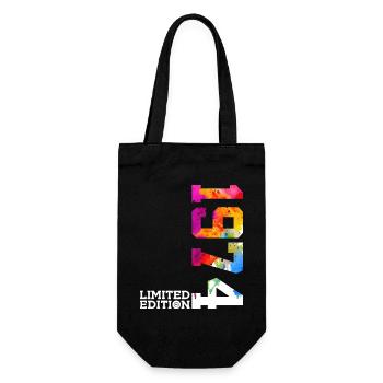 52ND BIRTHDAY LIMITED EDITION 1974 - Gift Bag for Bottles - black - Front