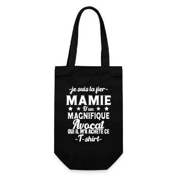 Mamie d'un magnifique Avocat Humour Cadeau - Sac à bouteille - noir - Devant