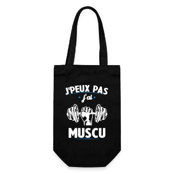Je Peux Pas J'ai Muscu - Sac à bouteille - noir - Devant