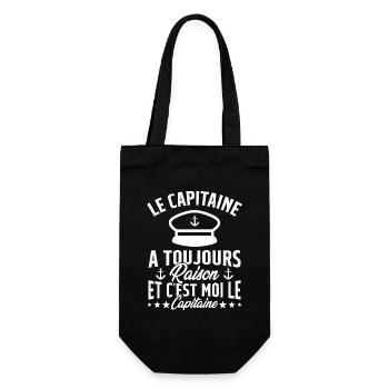 Le Capitaine A Toujours Raison C'est Moi Capitaine - Sac à bouteille - noir - Devant