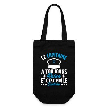 Le Capitaine A Toujours Raison C'est Moi Capitaine - Sac à bouteille - noir - Devant