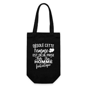 Désolé cette femme est déjà Prise - Sac à bouteille - noir - Devant