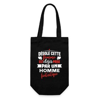 Désolé cette femme est déjà Prise - Sac à bouteille - noir - Devant
