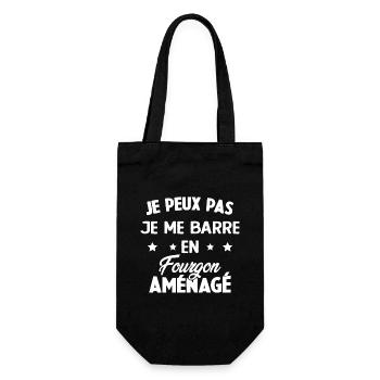 J'peux pas j'me barre en fourgon aménagé - Sac à bouteille - noir - Devant