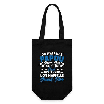 On m'appelle Papou très Cool Fete des Peres Cadeau - Sac à bouteille - noir - Devant