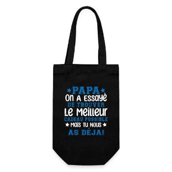 Papa on a essayé de te trouver le meilleur - Sac à bouteille - noir - Devant