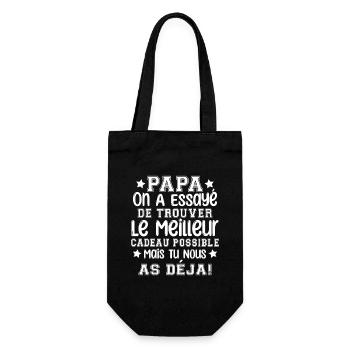 Papa on a essayé de te trouver le meilleur - Sac à bouteille - noir - Devant