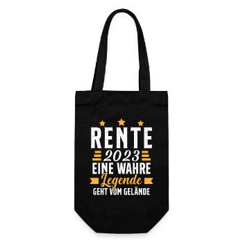 La légende prend sa retraite Cadeau retraité 2023 - Sac à bouteille - noir - Devant