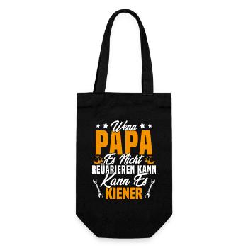Si papa ne peut pas le réparer personne ne peut - Sac à bouteille - noir - Devant