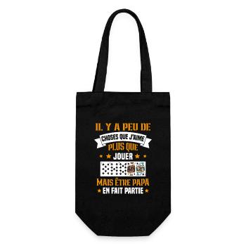 J'aime plus que jouer mais être papa idée cadeau - Sac à bouteille - noir - Devant
