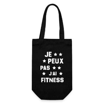 Je Peux Pas J'ai Fitness - Sac à bouteille - noir - Devant