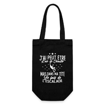 Dans ma tête je fais de L'escalade Cadeau Grimpeur - Sac à bouteille - noir - Devant