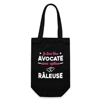 Femme je suis une avocate avec option râleuse - Sac à bouteille - noir - Devant