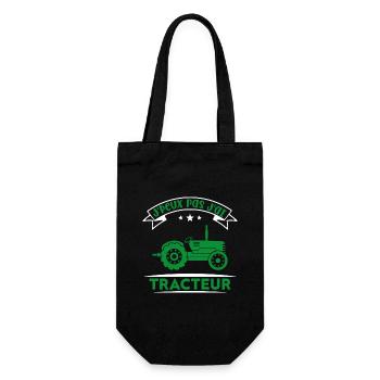 J'peux pas j'ai tracteur - Sac à bouteille - noir - Devant