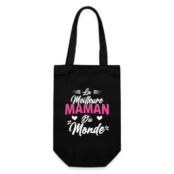 la Meilleure Maman du Monde Cadeau Mère - Sac à bouteille - noir - Devant
