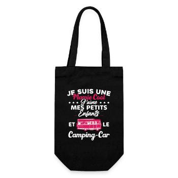 Mamie J'aime Mes Petite Enfants et le Camping Car - Sac à bouteille - noir - Devant