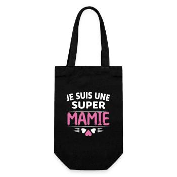Super Mamie Cadeau de Noël Fête des Grands Mères - Sac à bouteille - noir - Devant