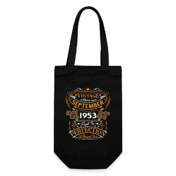 Vintage Nées En Septembre 1953 Cadeau - Sac à bouteille - noir - Devant
